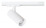 трековый спот на штанге белый поворотный для однофазного трека