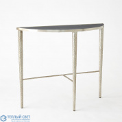 Hammered Console-Antique Nickel w/Grey Marble Global Views консольный стол