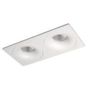 встраиваемый потолочный спот на два источника белый