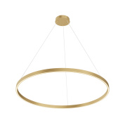 подвесной светильник латунного цвета с кольцом и мягким свечением