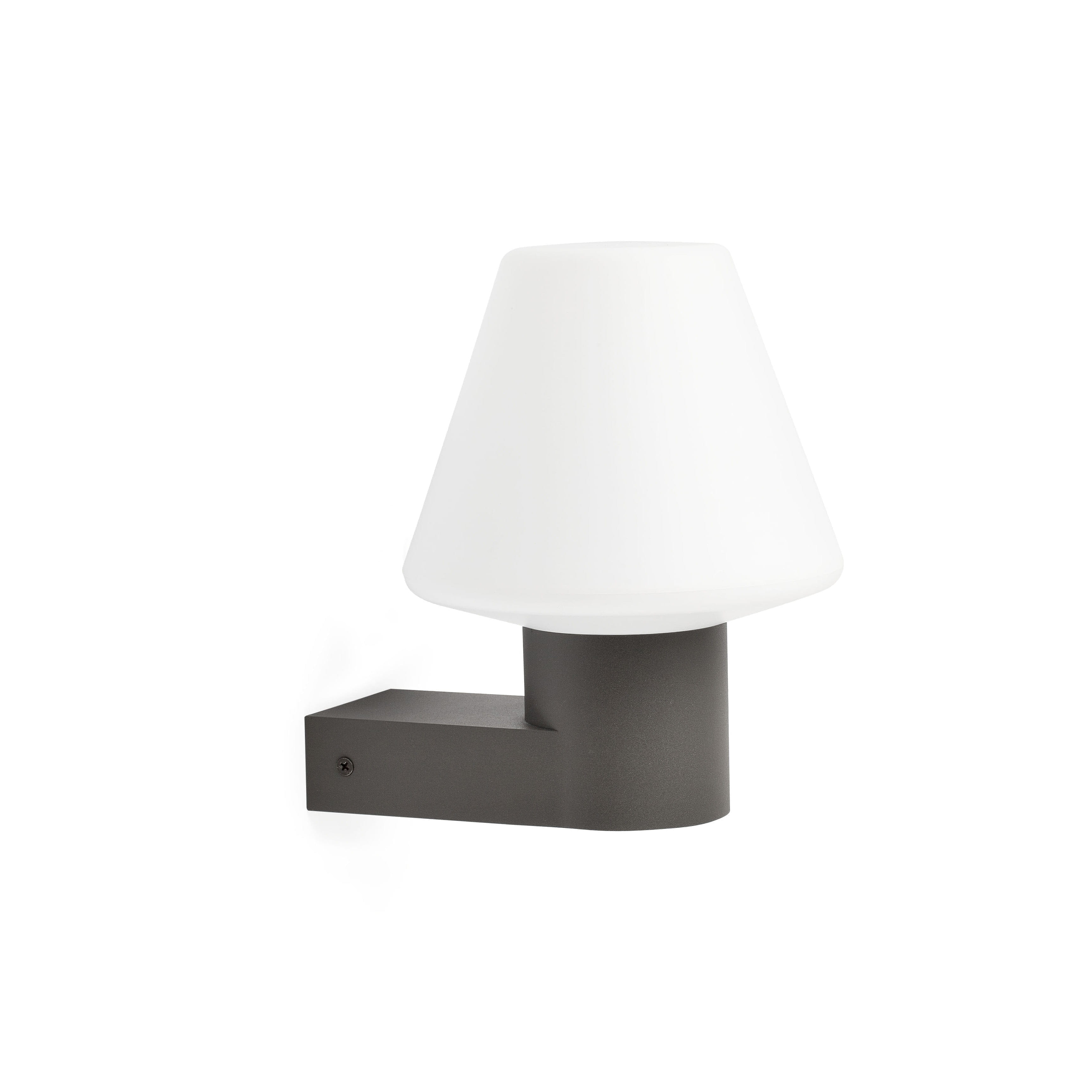 Grey shop wall lamp