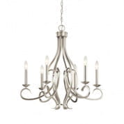 Ania 6 Light Chandelier Brushed Nickel люстра 52240NI Kichler