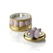 Chantilly ispahan pia cake scented candle - gold & pink ароматическая свеча, Villari