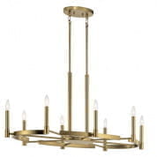 Tolani  8 Light Oval Chandelier Brushed Natural Brass люстра 52429BNB Kichler