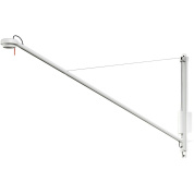 настенный светильник на поворотном рычаге с удлинённой штангой кремово-белого цвета