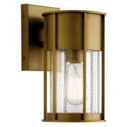 Camillo 11" 1 Light  Wall Light with Clear Seeded Glass Natural Brass уличный настенный светильник 59079NBR Kichler