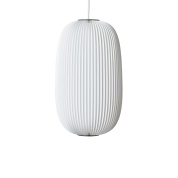 подвесной светильник в виде вертикальной овальной лампы с гофрированной поверхностью