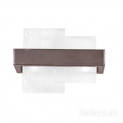 Kolarz Rettangolo 6040.60260/W настенный светильник brunito brushed белый ширина 32cm высота 24cm 2 лампы g9