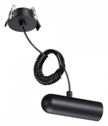 подвесной магнитный светильник цилиндрической формы чёрного цвета для магнитного трека 48V