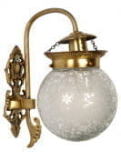 Etched Globe Wall Sconce Light бра FOS Lighting Chandni-EmbozGola-WL1