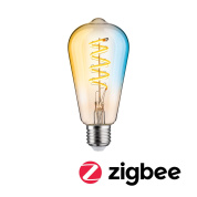 декоративная LED-лампа формы «корн» RGBW+ с прозрачной колбой