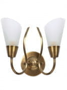 Modern Cone Antique Brass Double Wall Sconce бра FOS Lighting Cone-Antique-WL2