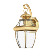 Настенный уличный светильник Newbury Quoizel QZ-NEWBURY2-M-PB лакированная полированная латунь