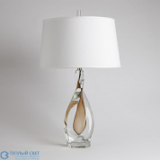Amber Twist Lamp w/Silk Shade Global Views настольная лампа