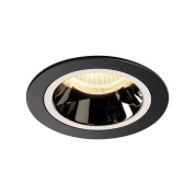 1003870 SLV NUMINOS® M DL светильник встраиваемый 500мА 17.5Вт с LED 3000K, 1550лм, 40°, черный/хром