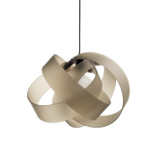 люстра дизайнерская с плафоном коричневого цвета