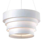 подвесная люстра с каскадным барабанным абажуром из текстиля