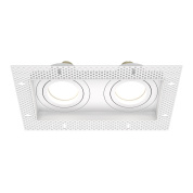 двухламповый встраиваемый потолочный светильник прямоугольной формы