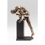 62301 Deco Object Nude Man Stand Bronze 35cm Kare Design