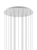 основание на двадцать четыре подвесных светильника белого цвета