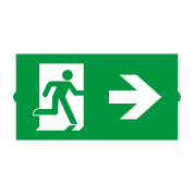 сменная пиктограмма направления эвакуации для аварийной панели
