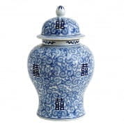 108148 Vase Glamour chinese blue XL керамика Eichholtz