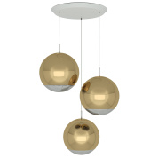 MBPS01G-PEUM4 Tom Dixon Mirror Ball подвесной светильник с золотистыми зеркальными шарами в каскадной подвеске