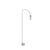 садовый светильник-столбик цилиндрический белый