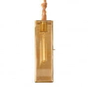 Beveled Luster Glass Brass Pendant Light подвесной светильник FOS Lighting Brass-Bevel-Rect-HL1