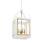 Vath 16" 4 Light Foyer Pendant White & Natural Brass подвесной светильник 52029WHNBR Kichler