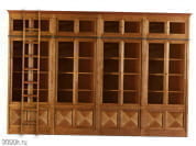 President Модульный книжный шкаф из вишневого дерева Morelato