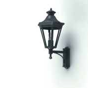 настенное бра серо-зелёного цвета с прозрачным плафоном