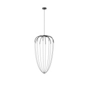 SPALY51PANNILED Axolight Alysoid 51 SP LED S люстра с бусинами антрацит; чёрный никель
