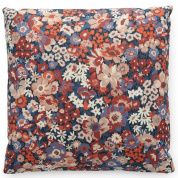 уличная подушка квадратной формы с красным цветочным узором