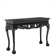 109411 Console Table Morelli waxed black finish таблица Eichholtz