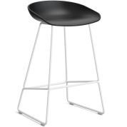 AA074-D168-AA51 Hay About A Stool барный стул на металлическом основании с чёрным сиденьем