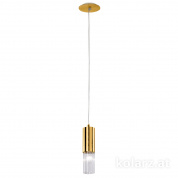 Kolarz Giro 6010.30130 подвесной светильник сусальное золото ø6.5cm мин. высота 28cm макс. высота 178cm 1 лампа e14