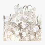 настенный светильник с хрустальными лепестками и декоративным блеском