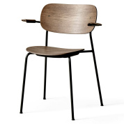 71145-004513 Audo Copenhagen Co Chair Обеденный стул Co, черный, стальной, с подлокотником