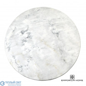 Flute Table Top-Round-White Marble-48 Global Views стол