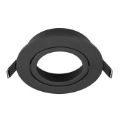 круглое потолочное монтажное кольцо чёрного цвета