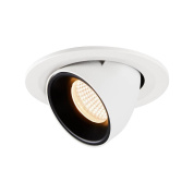 1005876 SLV NUMINOS® GIMBLE S DL светильник встраиваемый 250мА 8.6Вт с LED 2700K, 670лм, 20°, белый/черный