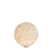 уличный торшер с круглым полупрозрачным корпусом