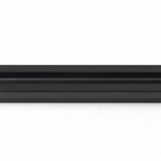 шинопровод длиной 1 метр матовый черный для однофазной трековой системы