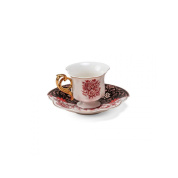 SE09162 Seletti Hybrid кофейная чашка с блюдцем из фарфора с рисунком