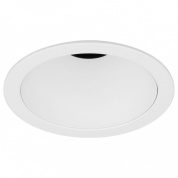 встраиваемый потолочный светодиодный даунлайт с круглым корпусом и утопленным источником света