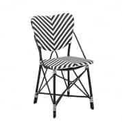 110595 Chair Colony black and white  стул Eichholtz