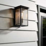 Arkville 10" 1 Light Outdoor Wall Light Textured Black уличный настенный светильник 39540 Kichler