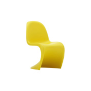21019608 Panton Vitra Детский стул жёлтый изогнутой формы