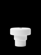 переносная настольная лампа с цилиндрическим корпусом и ступенчатым рифлением